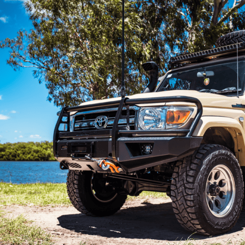 70 Series Landcruiser RFX-LD Bull Bar with Prov for LED Light Bar - Onca 4x4