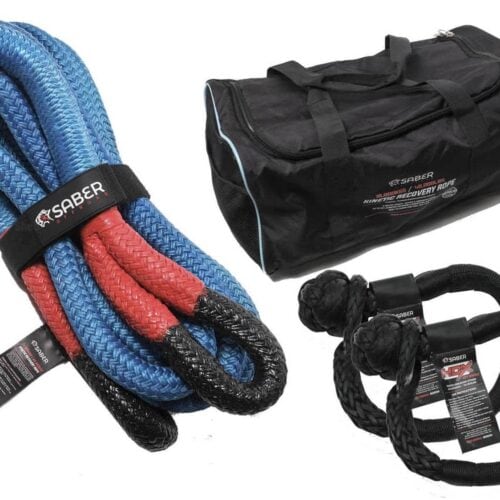 18K Heavy Duty Kinetic Recovery Kit - TOTAL INDIVIDUAL VALUE: $727.90 - NEW Includes: 1 x 18,000KG - Saber Offroad