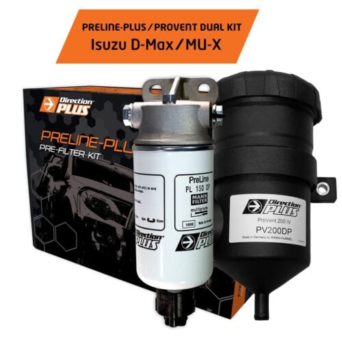 Preline-Plus Pre-Filter + Provent Combo Kit - Isuzu Dmax/MUX - Direction Plus