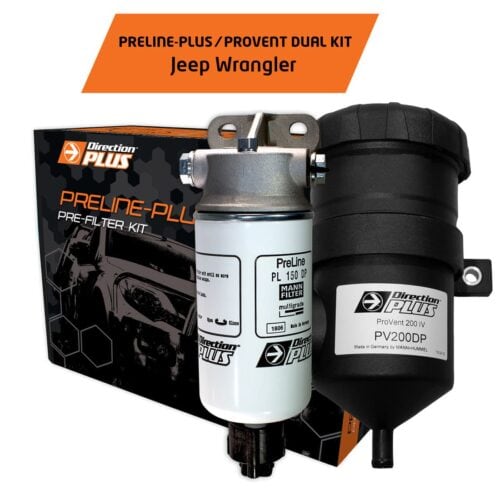 Preline-Plus Pre-Filter + Provent Combo Kit - Jeep Wrangler JK - Direction Plus