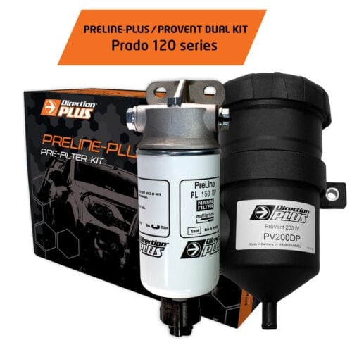 Preline-Plus Pre-Filter + Provent Combo Kit - Toyota Prado 120 Series - Direction Plus
