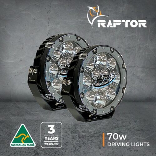Raptor 70 LED 7″ Driving Light (Pair) - Ultra Vision Lighting