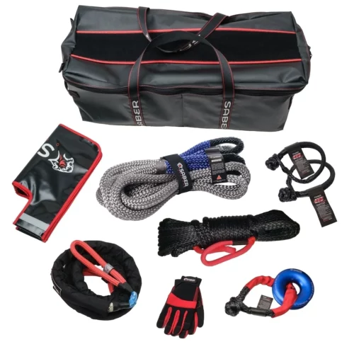 8K Ultimate Recovery Kit - TOTAL INDIVIDUAL VALUE: $1203.50 Includes: 1 x 8,200KG Kinetic Recovery - Saber Offroad