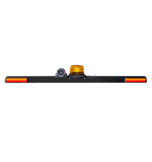 Black Alloy Mine Bar with Amber Beacon