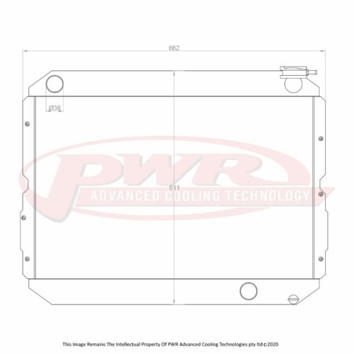 55mm Radiator (Toyota Landcruiser FJ 60 Series 80-90)