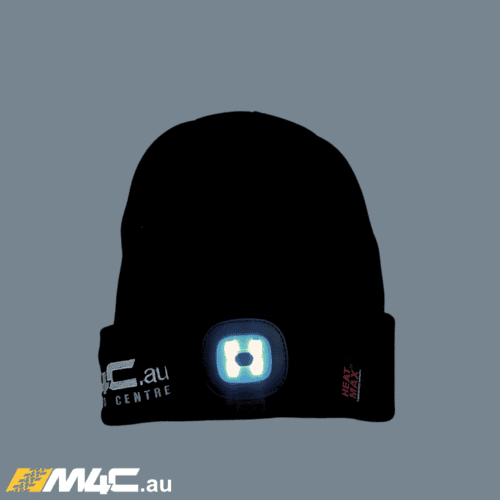 M4C Beanie with incorporated LED Rechargable Light