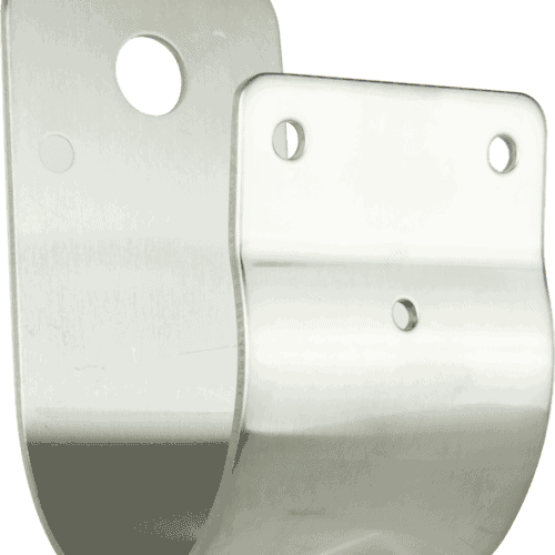 76mm Wrap-Around Bullbar Bracket - Stainless Steel
