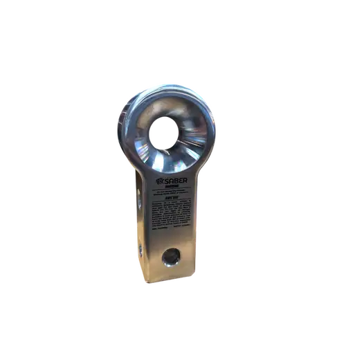 Saber Offroad 7075 Aluminium Rope Friendly Recovery Hitch - Polished Chrome